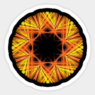 Yellow mandala Sticker